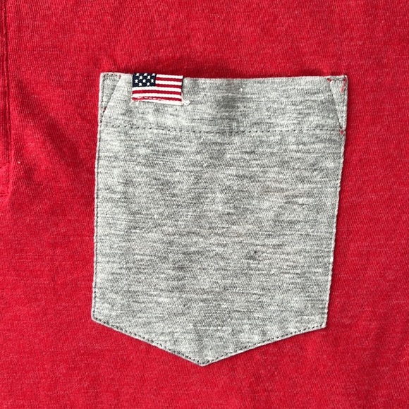 NWOT Lee Baseball Henley USA size Large - Picture 2 of 9